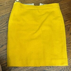 J. Crew Vibrant Yellow Pencil Skirt